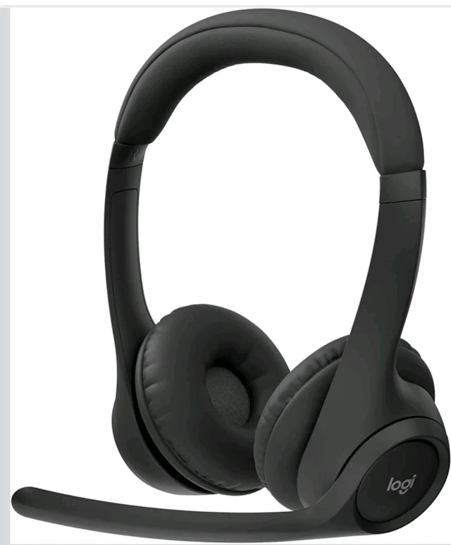 Logitech Zone 300 Wireless Bluetooth Over Ear Headset with Noise-Cancelling Microphone, Compatible with Windows, Mac, Chrome, Linux, iOS,iPados, Android – Black