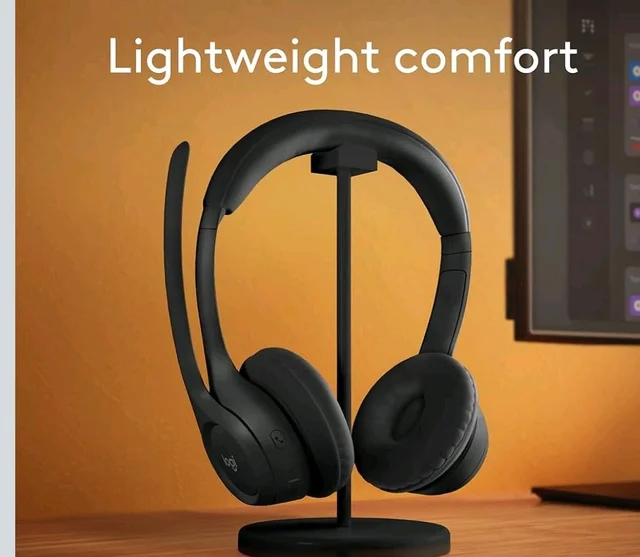 Logitech Zone 300 Wireless Bluetooth Over Ear Headset with Noise-Cancelling Microphone, Compatible with Windows, Mac, Chrome, Linux, iOS,iPados, Android – Black