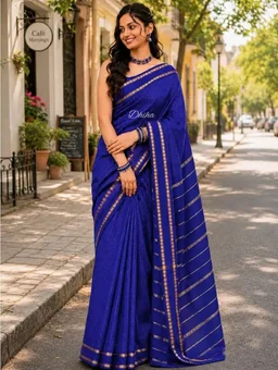 Pure Kalyani Cotton Saree for Women | Aarani Koora Kattam Checked Saree with Zari Border | Tassels | Running Blouse | Kanjivaram Cotton Silk | Traditional Handloom Weave
