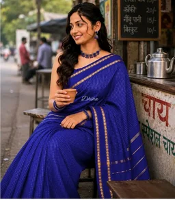 Pure Kalyani Cotton Saree for Women | Aarani Koora Kattam Checked Saree with Zari Border | Tassels | Running Blouse | Kanjivaram Cotton Silk | Traditional Handloom Weave