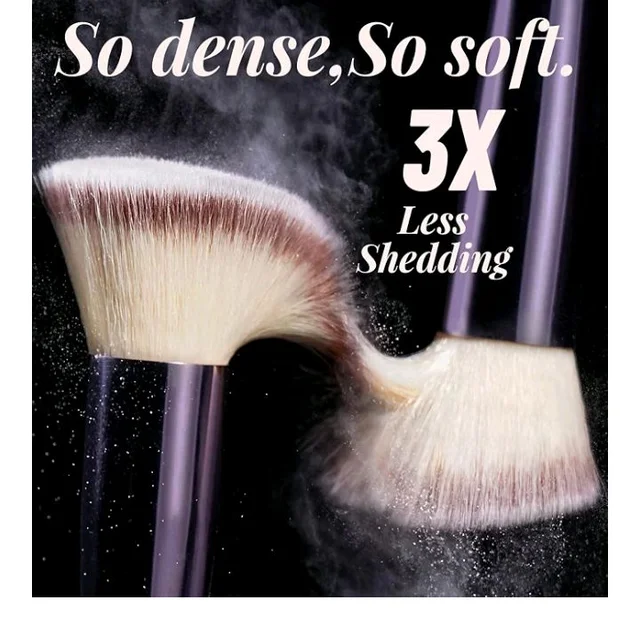 BS-MALL Makeup Brush Set 18 Pcs Professional Foundation Powder Concealers Eyeshadow Blush Synthetic Makeup Brushes with Labeled instruction Black Case Upgraded Version. (C CHAMPANE)