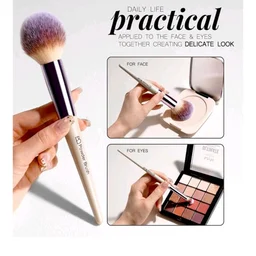 BS-MALL Makeup Brush Set 18 Pcs Professional Foundation Powder Concealers Eyeshadow Blush Synthetic Makeup Brushes with Labeled instruction Black Case Upgraded Version. (C CHAMPANE)