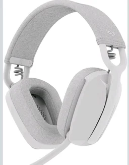 Logitech Zone Vibe 100 Lightweight Wireless Over-Ear Headphones with Noise-Cancelling Microphone, Advanced Multipoint Bluetooth Headset, Works with Teams, Google Meet, Zoom, Mac/PC - Offwhite