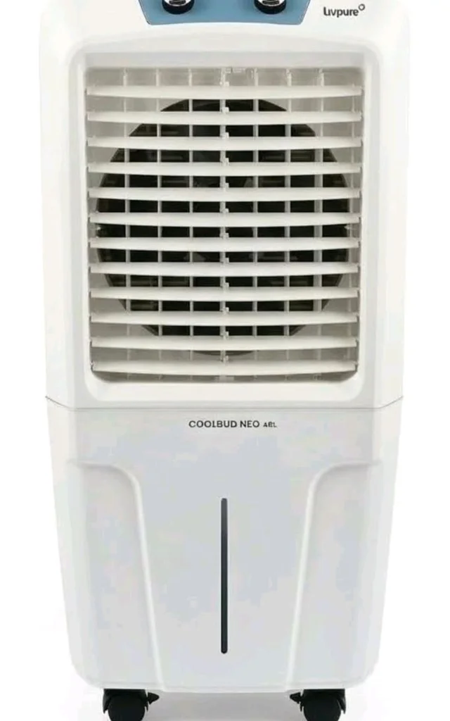 Livpure Coolbud Neo Personal Cooler 48L |240 Sq. Ft. Area Coverage| 20Ft. Poweful Air Throw| Inverter Compatible | Honeycomb Pads | 2 Yrs Motor Warranty & 1 Yr Comprehensive (White)