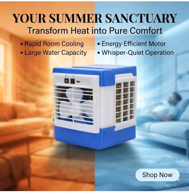 ๐๐ฟ๐๐บ๐๐๐ผ๐ป๐ฒ ๐ญ+๐ญ ๐ช๐ฎ๐ฟ๐ฟ๐ฎ๐ป๐๐ Desert Air Cooler for Home & Office, Powerful Air Cooling with Water Cooling for Bedroom, Living Room & Indoor Use