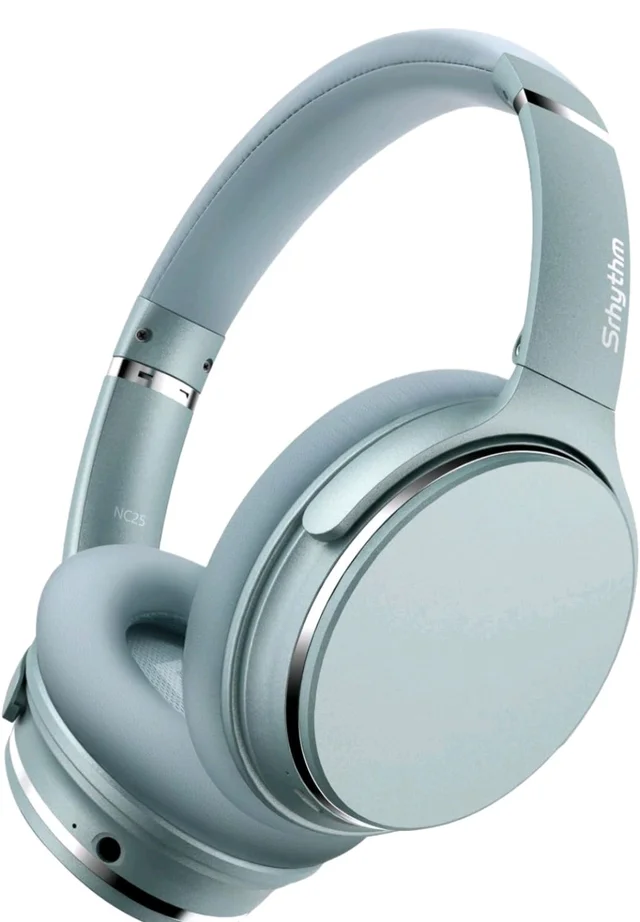 Srhythm NC25 Wireless Headphones Bluetooth 5.3,Lightweight Noise Cancelling Headset Over-Ear with Low Latency,Green