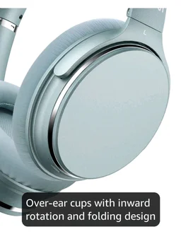 Srhythm NC25 Wireless Headphones Bluetooth 5.3,Lightweight Noise Cancelling Headset Over-Ear with Low Latency,Green