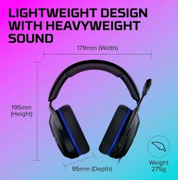 HyperX Cloud Stinger 2 Core - Gaming Headset for PlayStation, Lightweight Over-Ear Headset with mic, Swivel-to-Mute Function, 40mm Drivers - Black - (6H9B6AA)