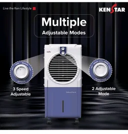 Kenstar TURBOCOOL NEO HC 45 BLUE Air Cooler with Honeycomb Cooling Media | 5-star BEE Rating |100 W|White & Blue