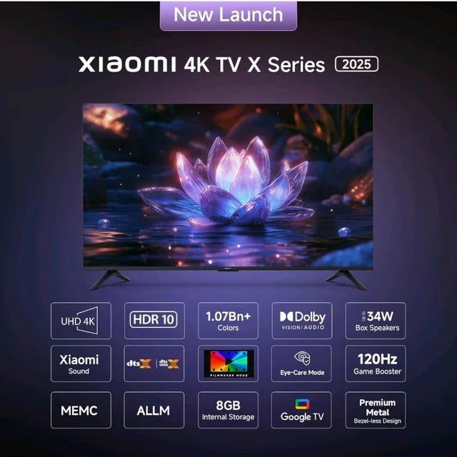 Xiaomi (108 cm) 43 inch X 4K Ultra HD Smart | Dolby Vision | Eye Care Mode | Google TV | L43MB-AIN