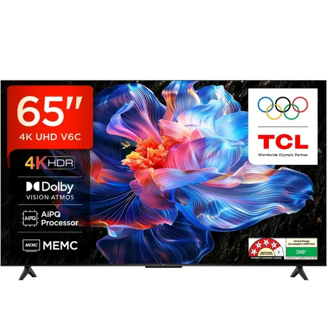 TCL 164 cm (65 inches) 4K Ultra HD Smart LED Google TV | 4K HDR | Dolby Vision & Atmos | MEMC | 65V6C
Amazon's Choice