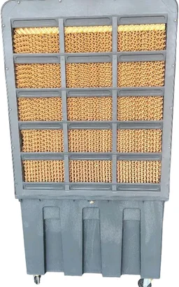 Vayucom Industrial Portable Evaporative Air Cooler, black, Mobile Unit with Adjustable Controls, Large Cooling Fan for