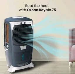 Crompton Ozone Royale 75 Litres Desert Air Cooler for home | Large & Easy Clean Ice Chamber | High Density Honeycomb Pads | Everlast Pump | Humidity Control | Auto Fill & Drain Function
