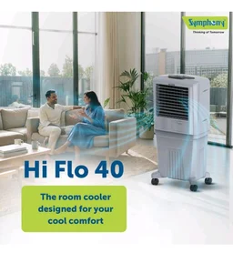 Symphony HiFlo 40 Personal Air Cooler For Home with Powerful Blower, Honeycomb Pads, i-Pure Technology and Low Power Consumption (40L, Light Grey)
33%
off