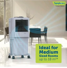Symphony HiFlo 40 Personal Air Cooler For Home with Powerful Blower, Honeycomb Pads, i-Pure Technology and Low Power Consumption (40L, Light Grey)
33%
off