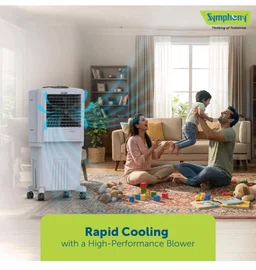 Symphony HiFlo 40 Personal Air Cooler For Home with Powerful Blower, Honeycomb Pads, i-Pure Technology and Low Power Consumption (40L, Light Grey)
33%
off