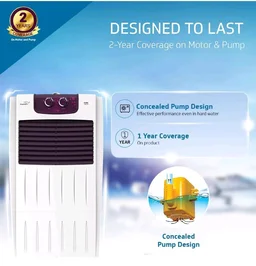 Guard Arido R35 H-N Air Cooler For Room | 35 Litre
7.6 m Air Throw| 2 Year Warranty on Motor & Pump|Concealed Pump Design|Air Delievery-1415 cmh|1 Year