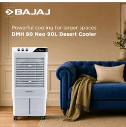 Bajaj DMH 90 Neo 90L Desert Air Cooler for Home|For Larger Room|Anti-Bacterial Honeycomb Cooling Pad|High-Speed|Ice Chamber|90Ft Air Throw|3-Speed Control|3 Year Comprehensive Product Warranty|White
#1 Best Seller
in Desert Air Coolers