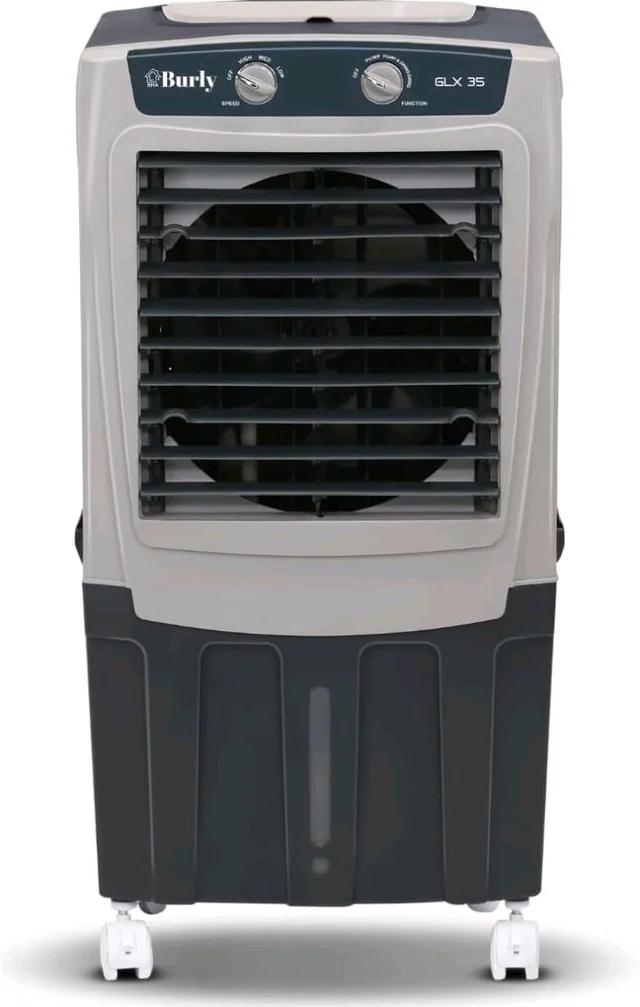 BHABURLY | GLX 35 LTR | Personal Portable Cooler with Anti Bacterial Honeycomb | Highest Airthrow in Segment | Auto Swing | 3 Speed Control | Low Power Consumpt