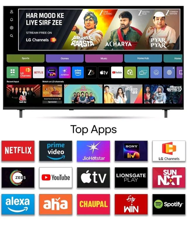 the LG Store
3.9
3.9 out of 5 stars
(5,253)
LG 164 cms (65 inches) NU87 AI Series Nano 4K Ultra HD (3840 x 2160) Smart webOS LED TV 65NU870BPLA 2026