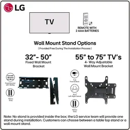 the LG Store
3.9
3.9 out of 5 stars
(5,253)
LG 164 cms (65 inches) NU87 AI Series Nano 4K Ultra HD (3840 x 2160) Smart webOS LED TV 65NU870BPLA 2026