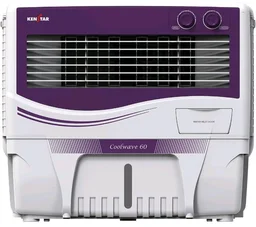 Kenstar COOLWAVE 60 L Air Cooler with Woodwool Cooling Media |5-star BEE Rating | 200 W|Purple & White
