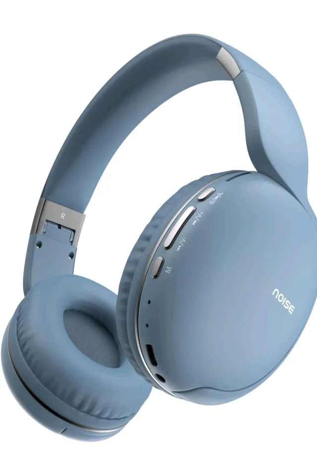 Noise Two Wireless On Ear Headphones with 50 Hours Playtime, Low Latency(up to 45ms), 4 Play Modes, Dual Pairing, BT v5.3 (Serene Blue)