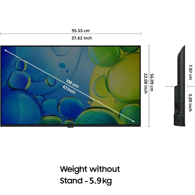 Visit the Samsung Store
Samsung 108 cm (43 inches) FHD Smart LED TV UA43F5600FUXXL