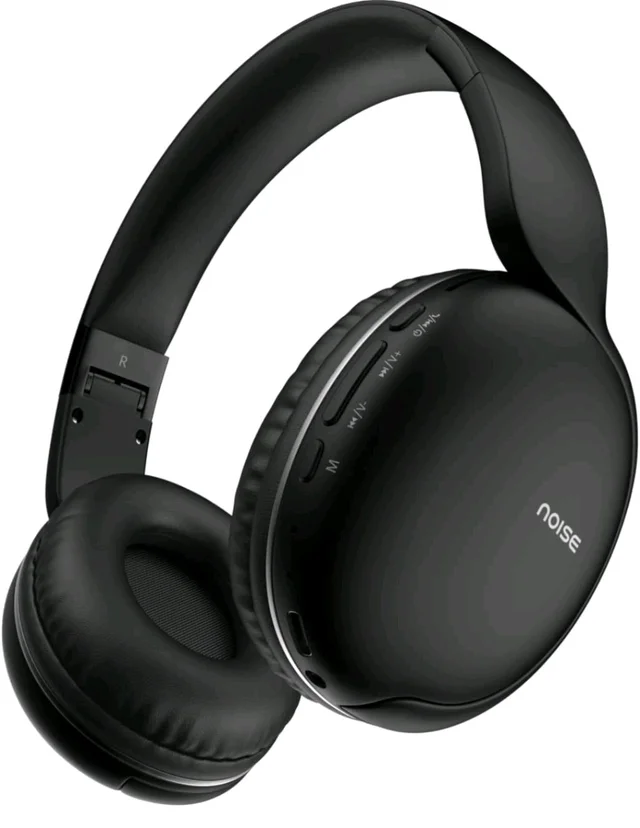 Noise Two Wireless On Ear Headphones with 50 Hours Playtime, Low Latency(up to 45ms), 4 Play Modes, Dual Pairing, BT v5.3 (Bold Black)