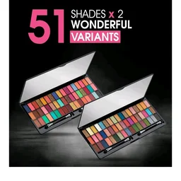 Colors Queen Ultra Pigmented 51 Colors Eyeshadow Palette with Brush | Easy to Blend, Long Wearing Eye Makeup Palette | Eyeshadow Palette with Matte & Shimmery Shades (Multicolor - 01)
50+ bought in past month
