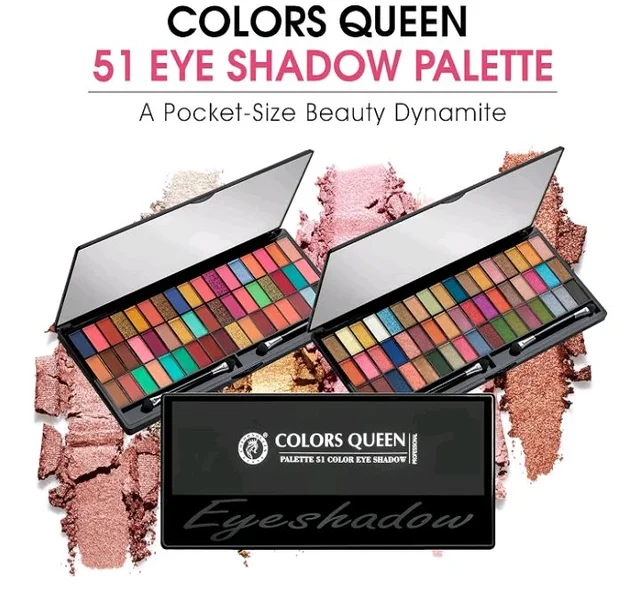 Colors Queen Ultra Pigmented 51 Colors Eyeshadow Palette with Brush | Easy to Blend, Long Wearing Eye Makeup Palette | Eyeshadow Palette with Matte & Shimmery Shades (Multicolor - 01)
50+ bought in past month