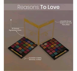 Colors Queen Quick & Easy Eyeshadow Palette with Brush | 30 Multi-Color Eye shadow Palette with Matte, Shimmer & Glitter Shades | Highly Pigmented, Easy to Blend, Long Lasting (Multicolor - 02, 18g)
50+ bought in past month