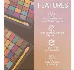 Colors Queen Quick & Easy Eyeshadow Palette with Brush | 30 Multi-Color Eye shadow Palette with Matte, Shimmer & Glitter Shades | Highly Pigmented, Easy to Blend, Long Lasting (Multicolor - 02, 18g)
50+ bought in past month