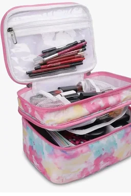 KUKLAR Polyester Waterproof Multifunctional Extra Large Travel Makeup Bag(Pink)
50+ bought in past month