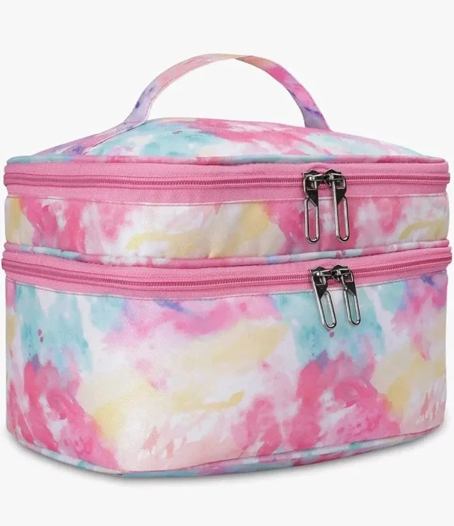 KUKLAR Polyester Waterproof Multifunctional Extra Large Travel Makeup Bag(Pink)
50+ bought in past month