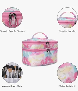KUKLAR Polyester Waterproof Multifunctional Extra Large Travel Makeup Bag(Pink)
50+ bought in past month