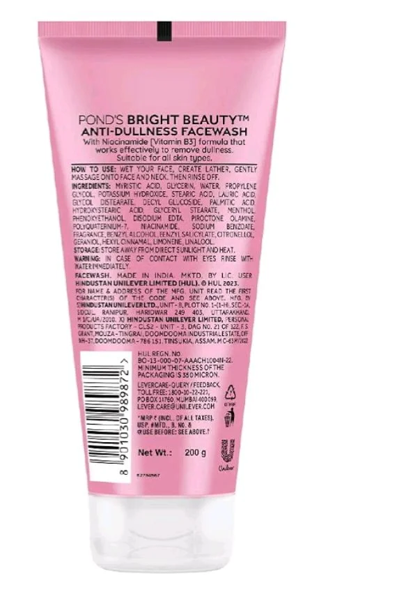 POND'S Bright Beauty Spot Less Fairness Face Wash|| Removes Dead Skin And Dark Spots|| 200 g
10K+ bought in past month
53%
off