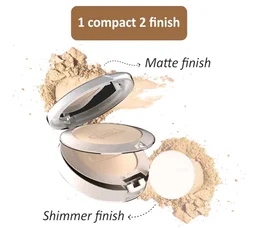 Glam21 BB Powder 2-in-1 Compact Powder Matte Finish & Oil Free | Matte & Shimmer Shades | Instant Weightless Finish Look | Long-lasting | Poreless Soft Skin | 20gm, Natural-02
