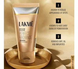 Lakme Perfect Radiance Brightening Facewash with 98% Pure Niacinamide Complex | For Glowing Skin with Glycerin | Known to Reduce Pigmentation | 100gm
