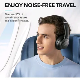 soundcore by Anker Q20i Wireless Bluetooth Over-Ear Headphones with Hybrid Active Noise Cancelling, 40h Playtime in ANC Mode, Hi-Res Audio, Deep Bass, Personalization via App (Black)