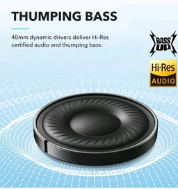 soundcore by Anker Q20i Wireless Bluetooth Over-Ear Headphones with Hybrid Active Noise Cancelling, 40h Playtime in ANC Mode, Hi-Res Audio, Deep Bass, Personalization via App (Black)