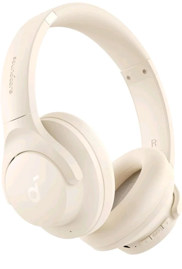 soundcore Q20i by Anker, Over Ear Headphones Bluetooth Wireless
Hybrid Active Noise Cancelling Headphones, 40H Long ANC Playtime, Hi-Res Audio, Big Bass, Customizze via an App(White)