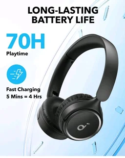 soundcore H30i by Anker, Over Ear Headphones Bluetooth Wireless
Noise Cancelling Headphones, Foldable, Pure Bass, 70H Playtime, Bluetooth 5.3, Lightweight and Comfortable, App Connectivity