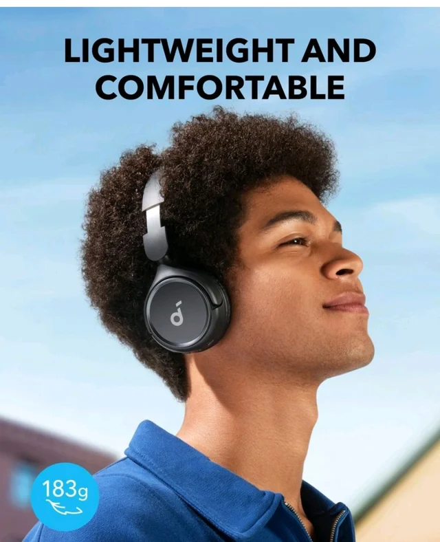 soundcore H30i by Anker, Over Ear Headphones Bluetooth Wireless
Noise Cancelling Headphones, Foldable, Pure Bass, 70H Playtime, Bluetooth 5.3, Lightweight and Comfortable, App Connectivity
