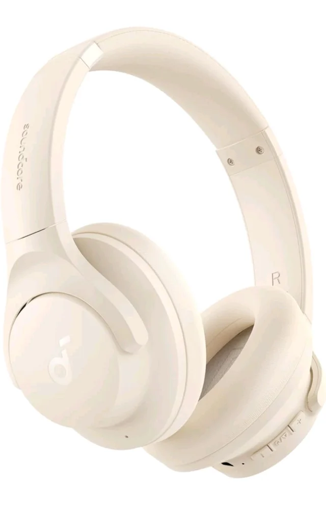 soundcore Q20i by Anker, Over Ear Headphones Bluetooth Wireless
Hybrid Active Noise Cancelling Headphones, 40H Long ANC Playtime, Hi-Res Audio, Big Bass, Customizze via an App(White)