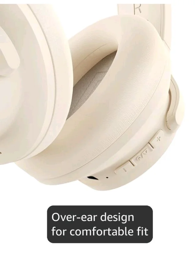 soundcore Q20i by Anker, Over Ear Headphones Bluetooth Wireless
Hybrid Active Noise Cancelling Headphones, 40H Long ANC Playtime, Hi-Res Audio, Big Bass, Customizze via an App(White)