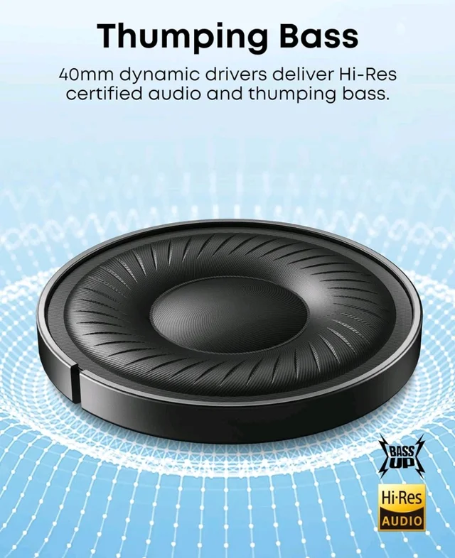 Soundcore by Anker Q20i Headphones with Protective Case, Taupe, Bundle
Over-Ear, Bluetooth, 40H ANC Playtime, Hi-Res Audio, Big Bass, Transparency Mode, Customize via App, Travel, Home, Office