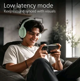 PHILIPS TAH4050 Wireless Bluetooth Headphones with Mic, 40mm Dynamic Drivers, Bluetooth 6.0, Up to 30H Playtime, Dual Device Pairing, USB-C Fast Charging, AUX Support, Over-Ear Headset, Green