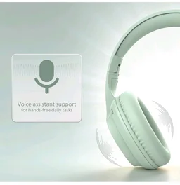PHILIPS TAH4050 Wireless Bluetooth Headphones with Mic, 40mm Dynamic Drivers, Bluetooth 6.0, Up to 30H Playtime, Dual Device Pairing, USB-C Fast Charging, AUX Support, Over-Ear Headset, Green