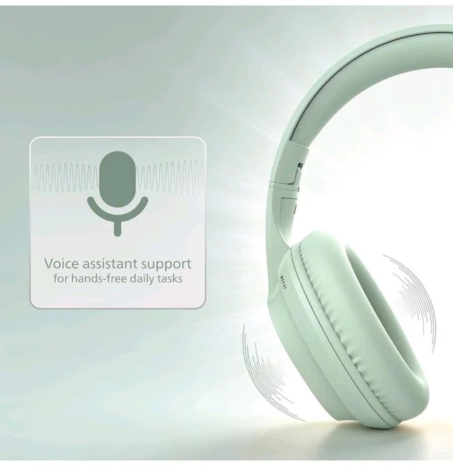 PHILIPS TAH4050 Wireless Bluetooth Headphones with Mic, 40mm Dynamic Drivers, Bluetooth 6.0, Up to 30H Playtime, Dual Device Pairing, USB-C Fast Charging, AUX Support, Over-Ear Headset, Green